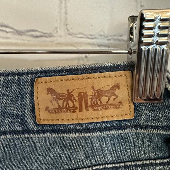 Levi's Mid-Rise Southwest Aztec Embroidered Tuxedo Stripe Skinny Jeans Sz 29 - Picture 12 of 16